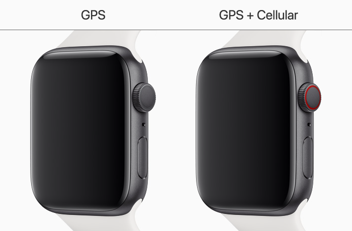「Apple Watch Series 5」Digital Crownの外観上の違い